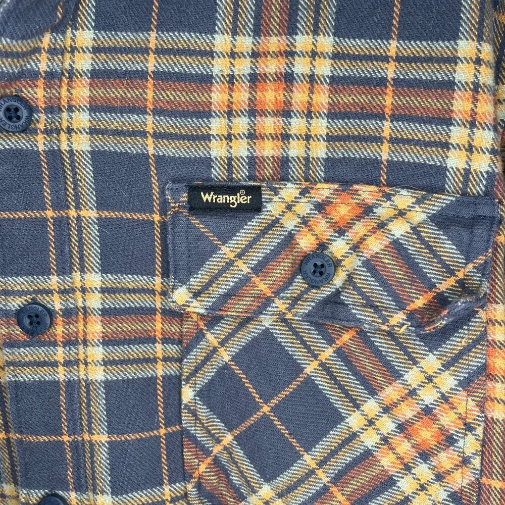 Wrangler Button-Up Flannel Hoodie - Picture 2 of 5